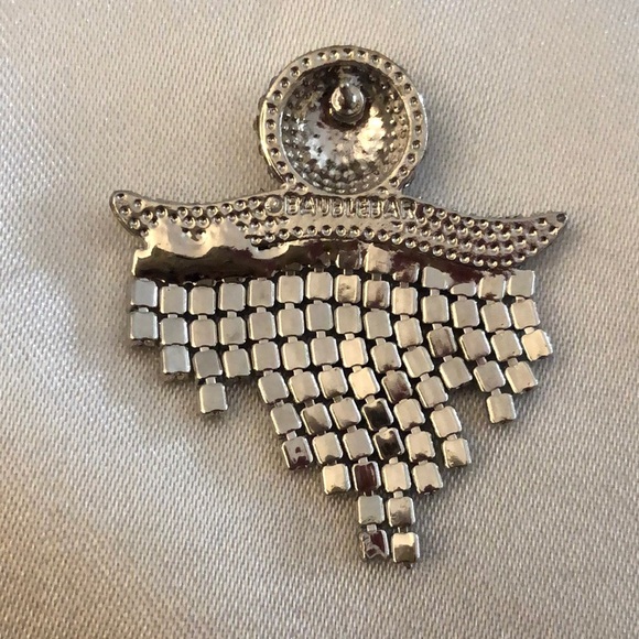 Baublebar Silver Tone Ghouls Rule Ghost Drop Earrings Crystal Fringe NIB - Picture 10 of 12